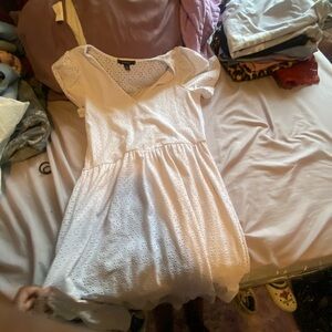 Espresso White Eyelet Top